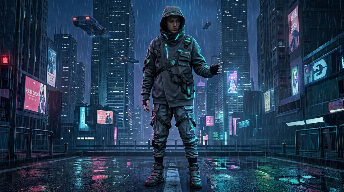 Jak wybrać bluzę techwear lub cyberpunk i stworzyć z niej podstawę futurystycznej stylizacji?