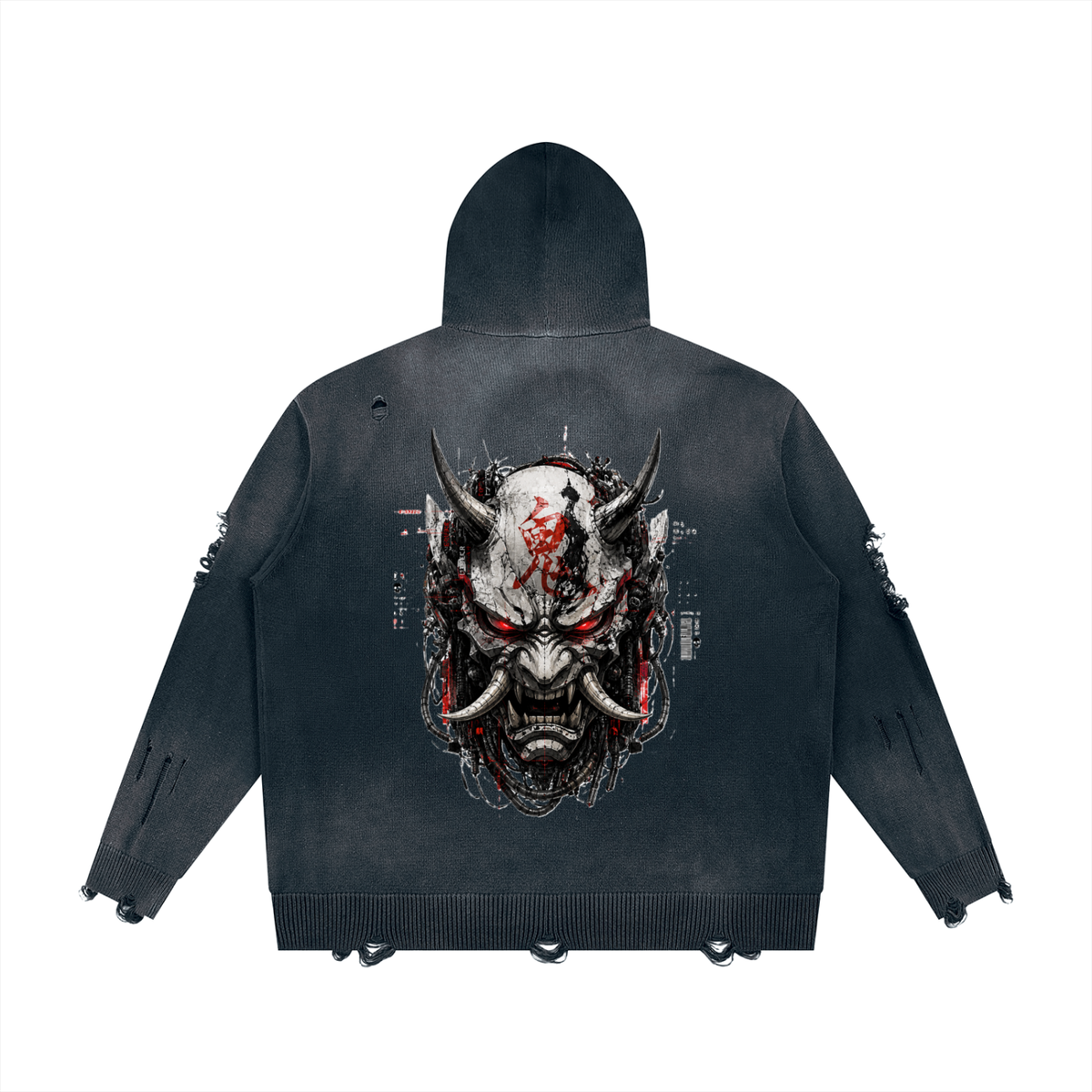 Cyberpunkowa Dystopijna Bluza Hoodie Unisex| Ronin 2067 | Cotton 760 gsm