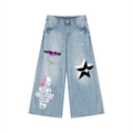 Damskie Jeansy Wide Leg | Y2K Cyber Kitch| FUTURE TRASH