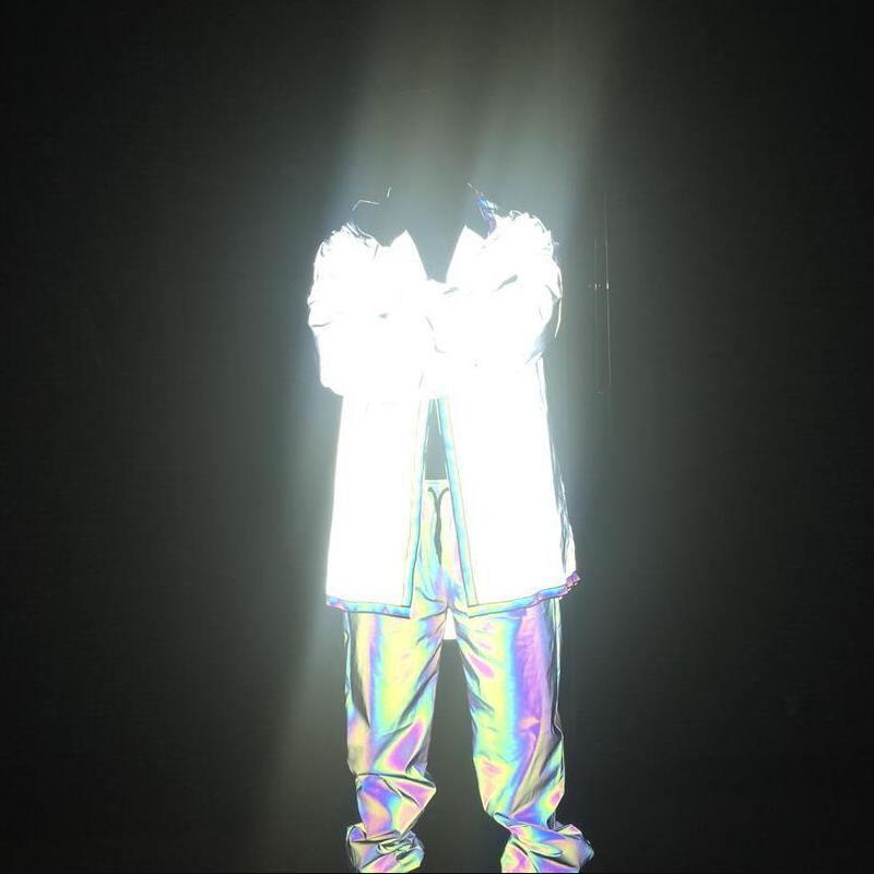 Cyberpunkowa Kurtka Wiatrówka Shiny Night