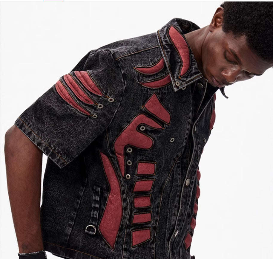 Postapokaliptyczna Kurtka (spodenki) Wasteland Neo-Tribals Patchwork Coat