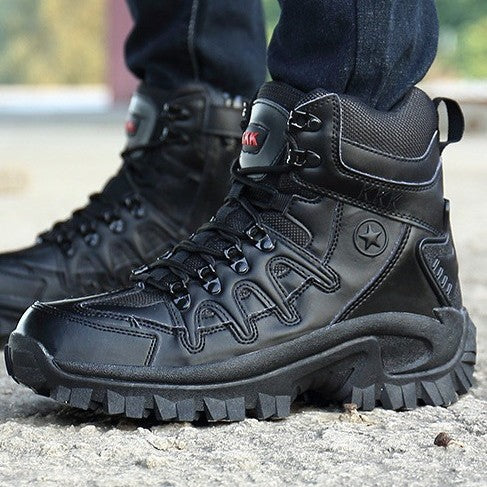 Techwearowe Militarne Sneakersy Urban Combat Outfit | Hard Star Urban Boots Black