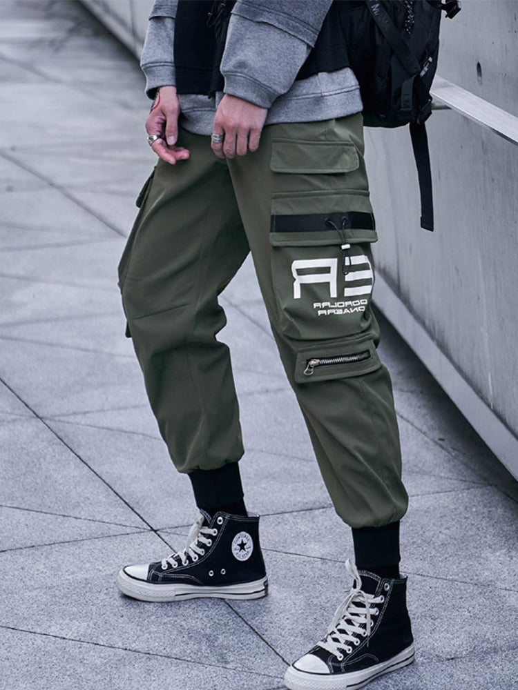 Techwearowe Spodnie Cargo Combat Urban Pants Green