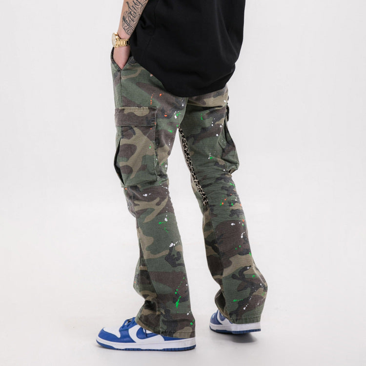 Dystopijne Spodnie Camouflage | Cargo Military Post-apocalyptic Pants