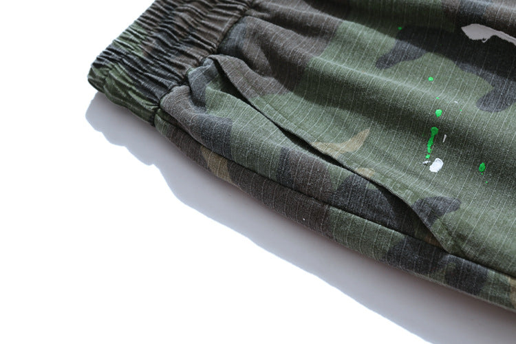 Dystopijne Spodnie Camouflage | Cargo Military Post-apocalyptic Pants