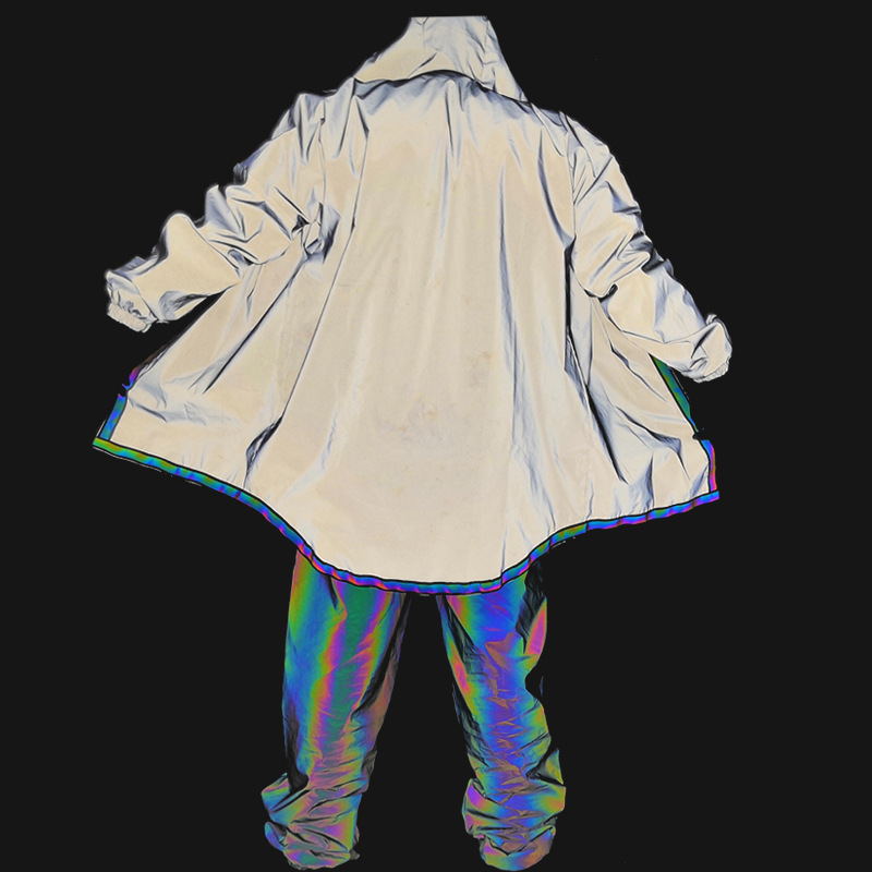 Cyberpunkowa Kurtka Wiatrówka Shiny Night