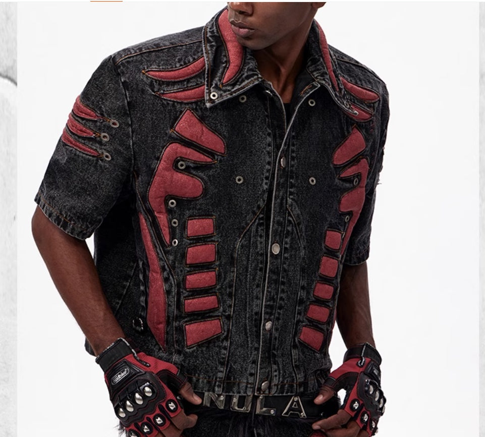 Postapokaliptyczna Kurtka (spodenki) Wasteland Neo-Tribals Patchwork Coat