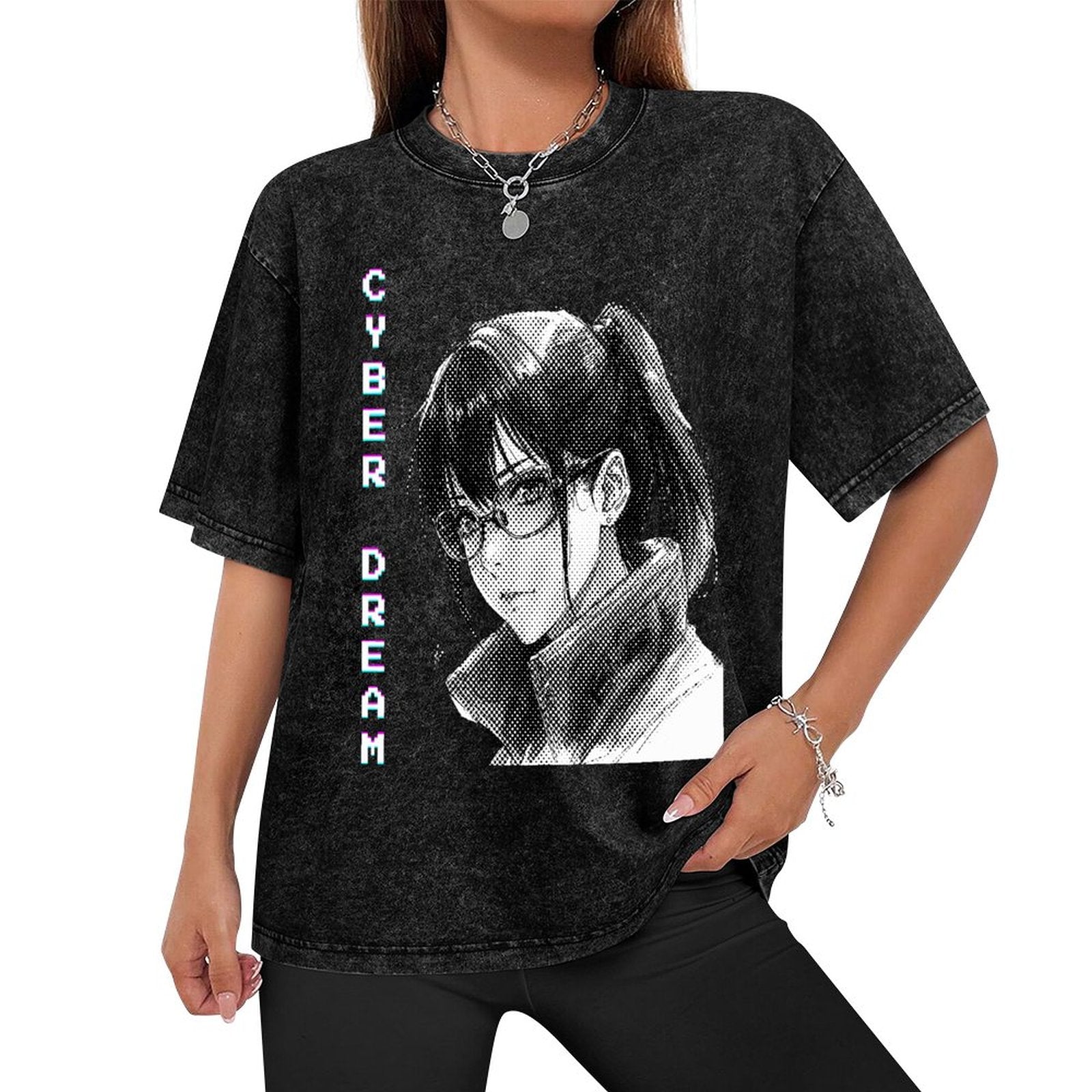 Cyberpunkowy T-shirt Anime Cyber Retro | Cyber Dream