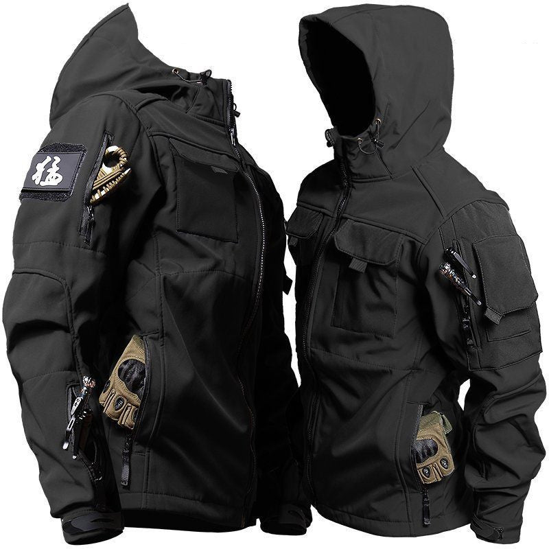 Techwearowa Japońska Kurtka z kapturem Tactical Uniform 009 Black Beetle Coat
