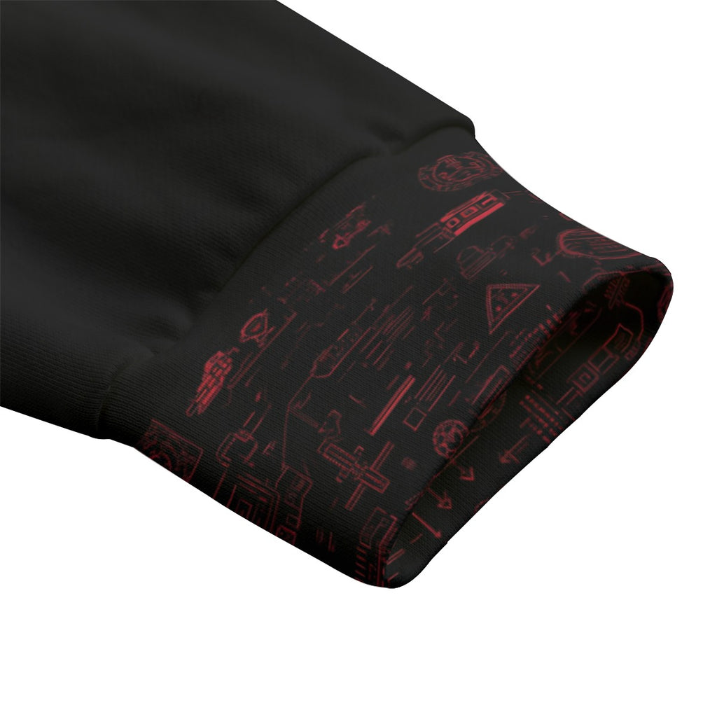 Cyberpunkowa Kurtka Bomberka | Future is Dark | Cotton | 310 gsm