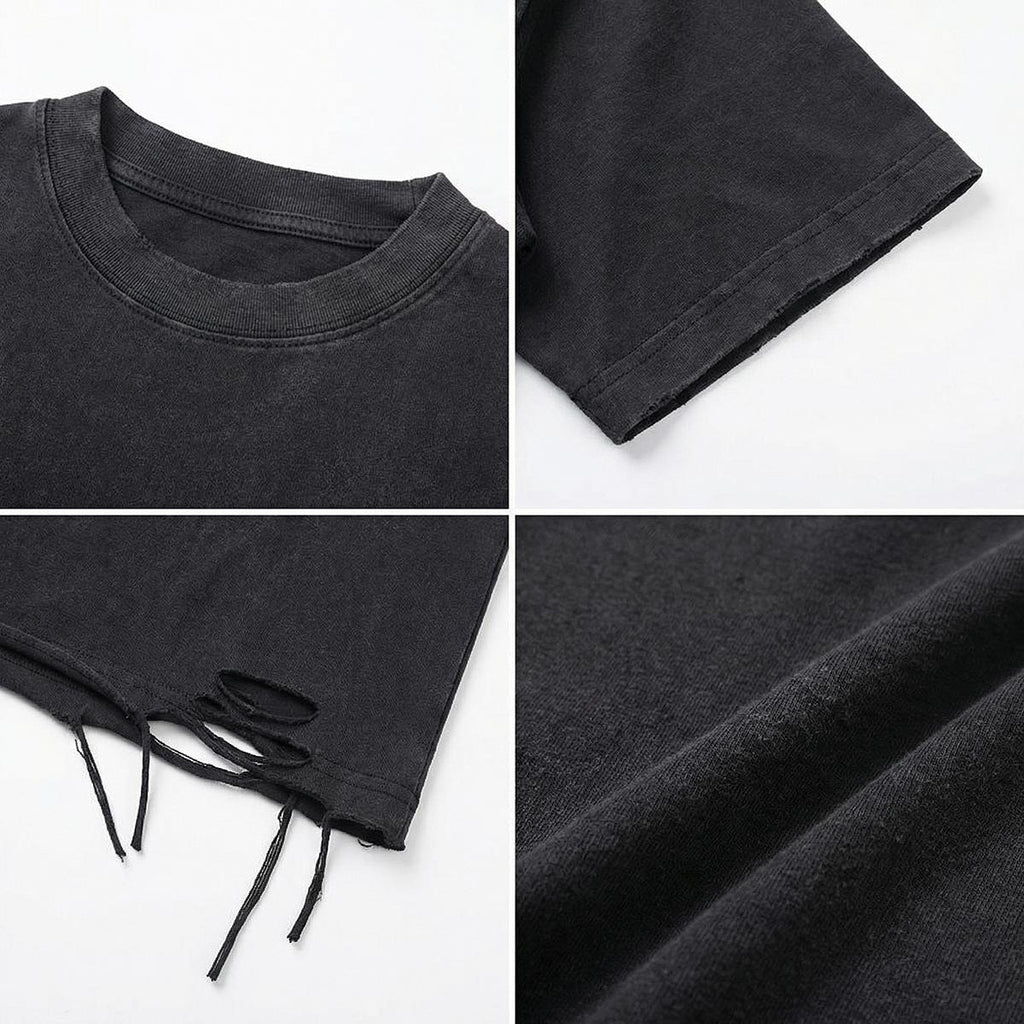 Cyberpunkowy Męski T-shirt | DISTRICT 69 WARRIOR Model 1 | 270gsm Cotton