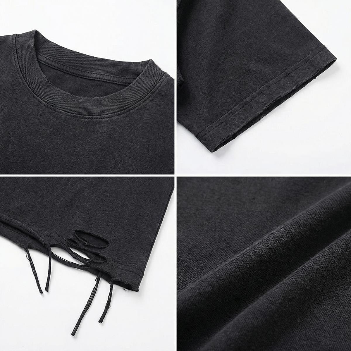Cyberpunkowy Męski T-shirt | DISTRICT 69 WARRIOR Model 1 | 270gsm Cotton