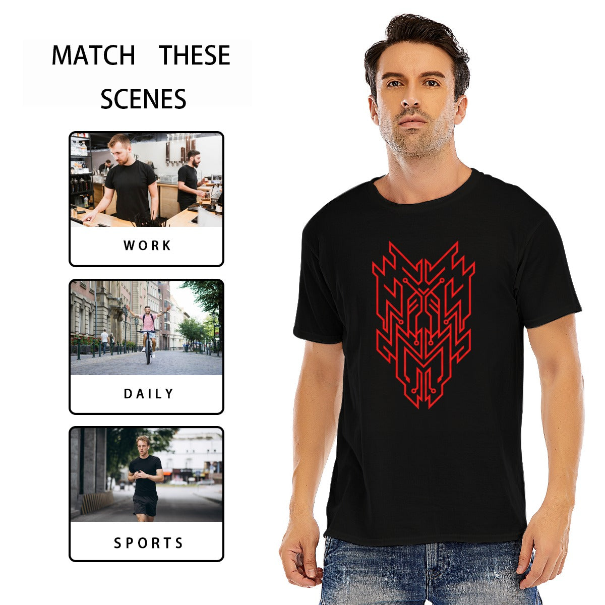 Techwearowa Koszulka Cyber-Occult