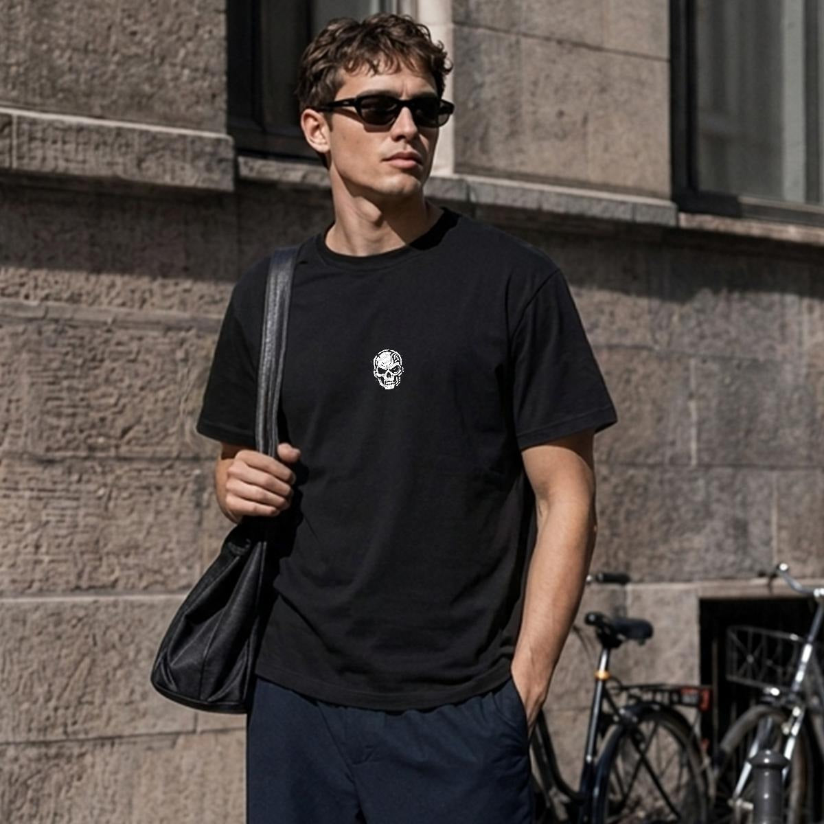 Men's Cyberpunk T-Shirt | Embroidered | CYBER DEATH SQUAD