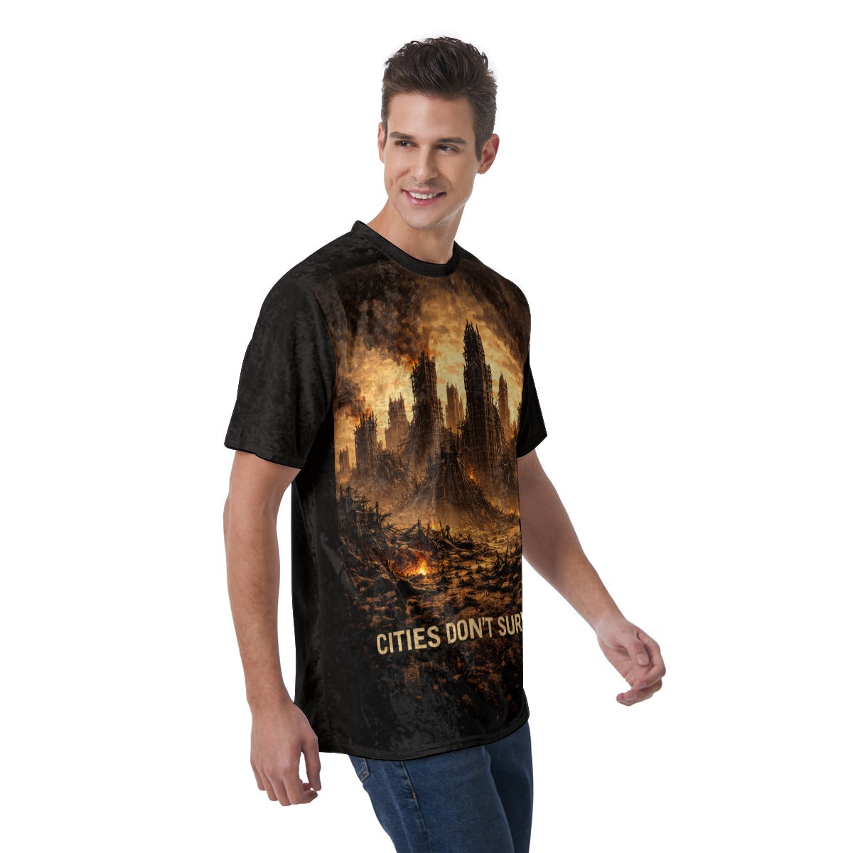 Koszulka Post-Apocalypse Landscape| Cities Dont Survive