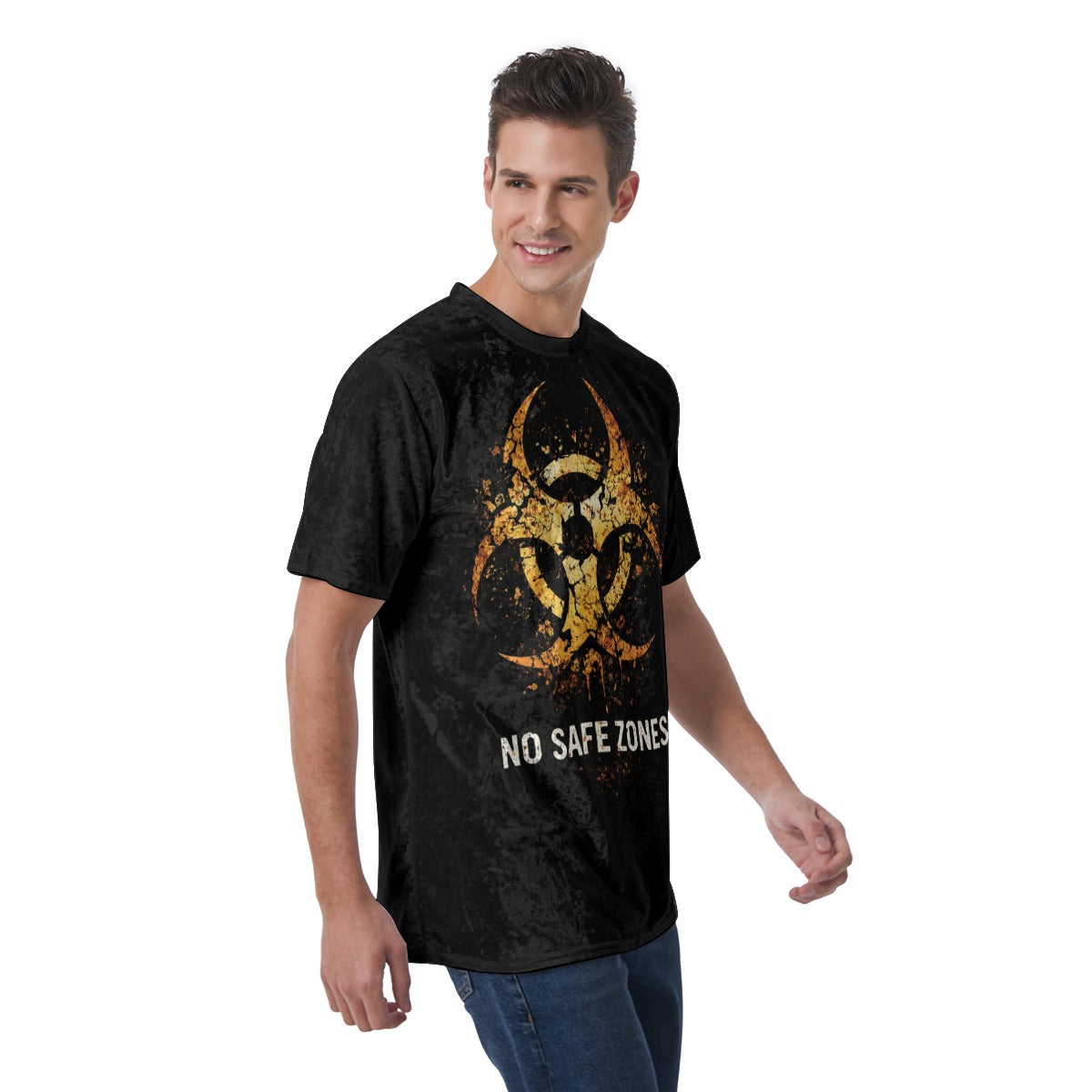 T-shirt Dystopijny Post-Apocalypse  No Safe Zone