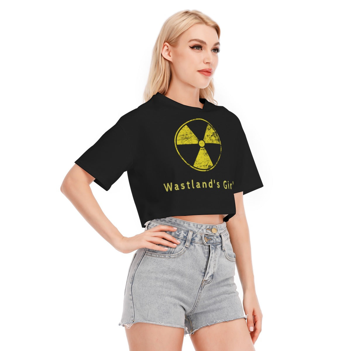Damski Crop Top Dystopijny Wastland's Girl