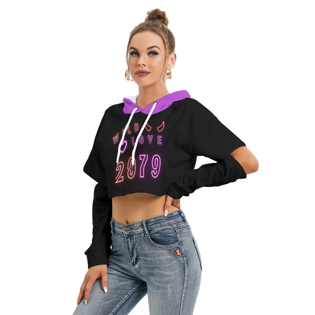 Cyberpunkowa Bluza Crop Cyberpunk Wild Love 2079