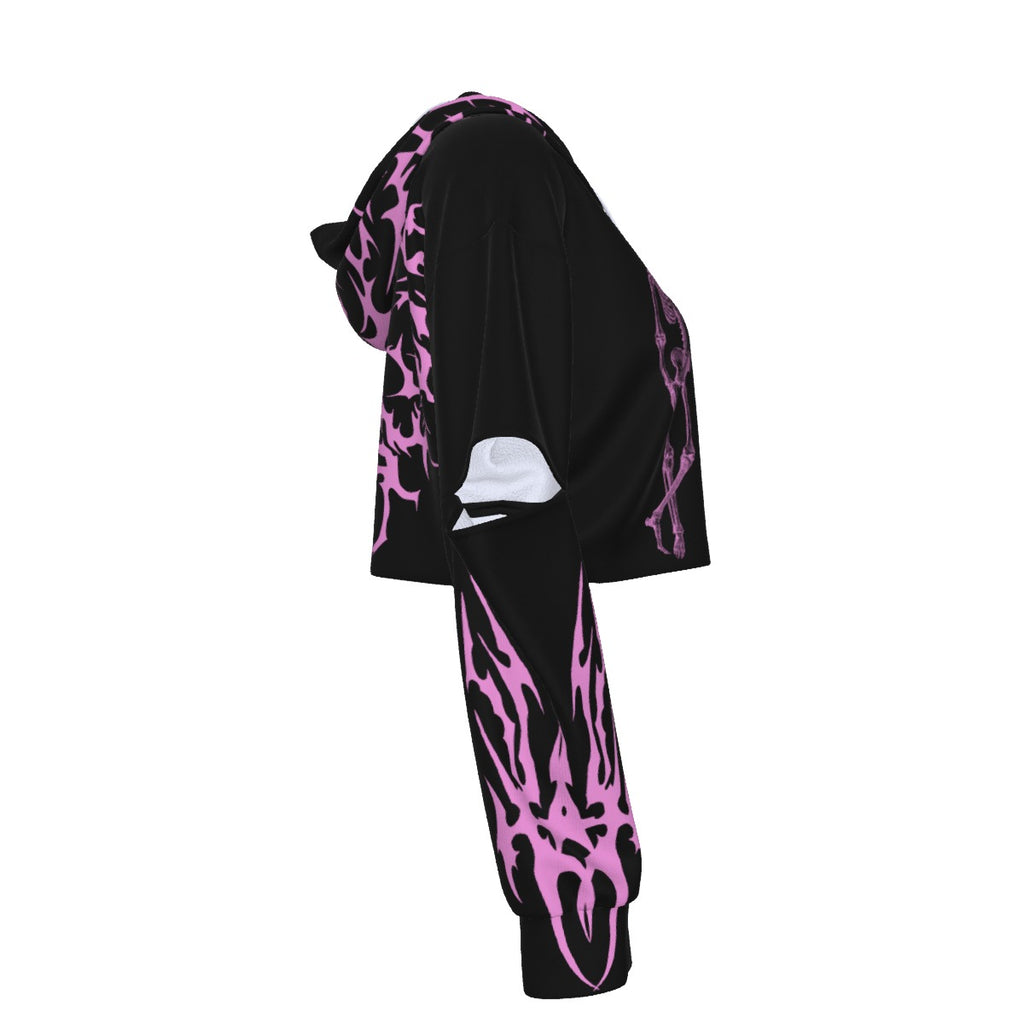 Bluza E-Girl 'Too Pretty To Die' | Pink Cyber Tribal Edition