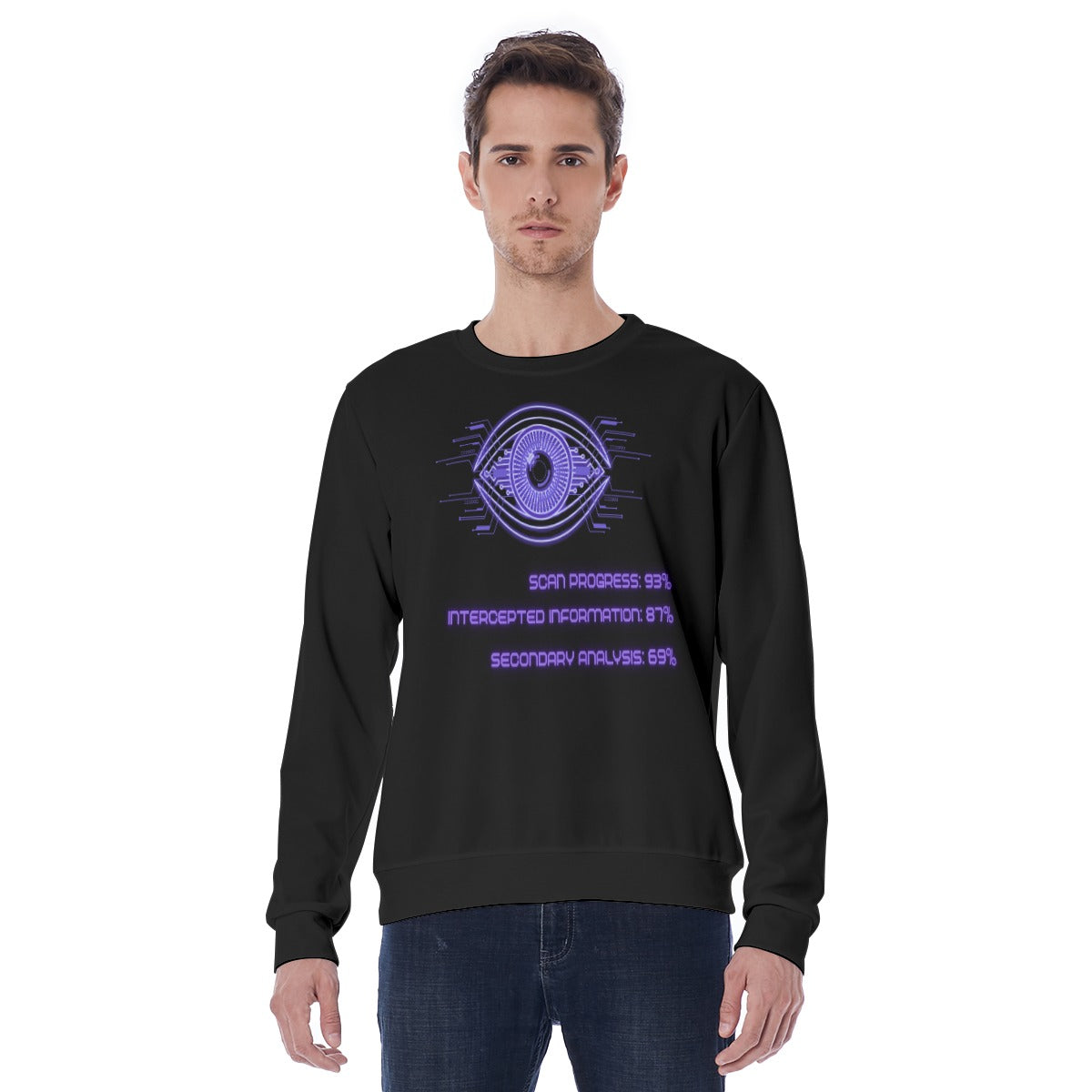 Bluza Cyberpunkowa AI Agent Scan