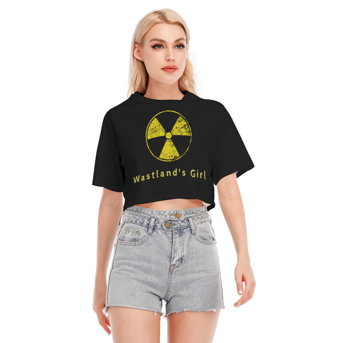 Damski Crop Top Dystopijny Wastland's Girl