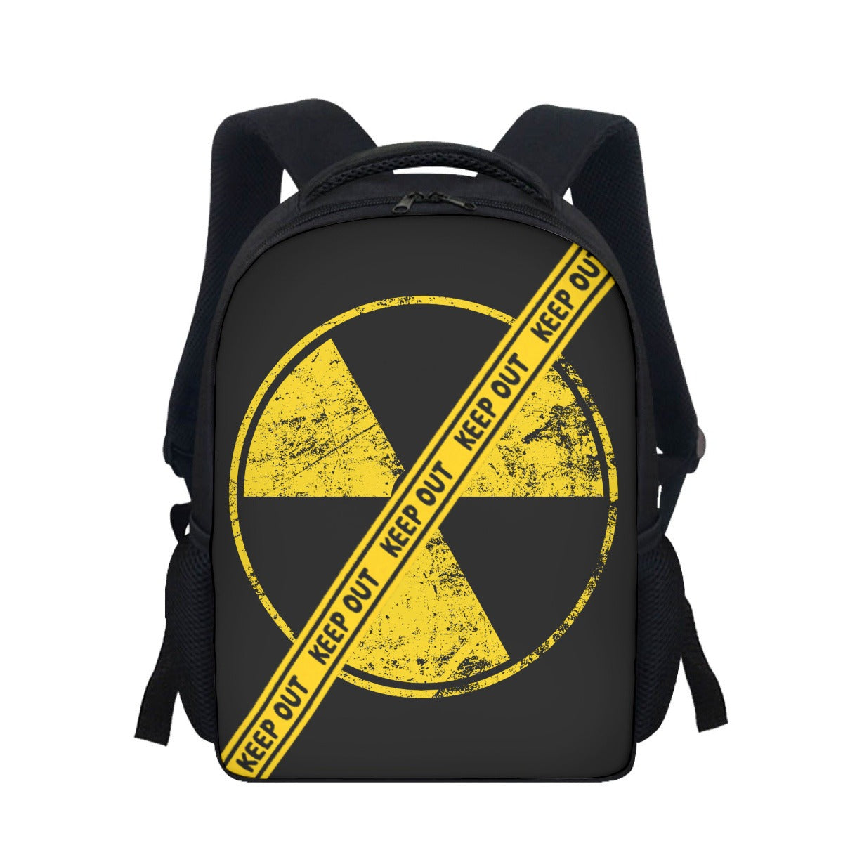 Post-Apocalyptic Backpack Keep Out - Radiation Zone | Black