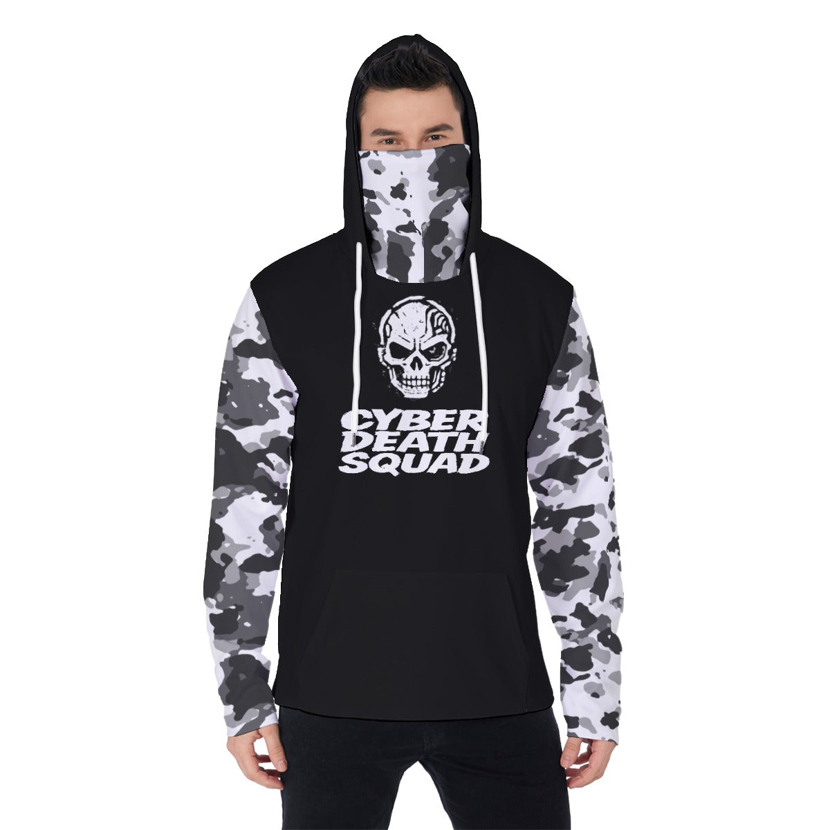 Dystopian Cyberpunk Hoodie | Cyber Death Squad | Cyberpunk Military Hoodie