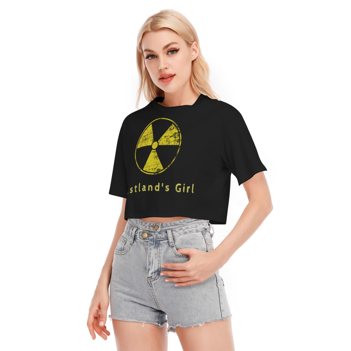 Damski Crop Top Dystopijny Wastland's Girl