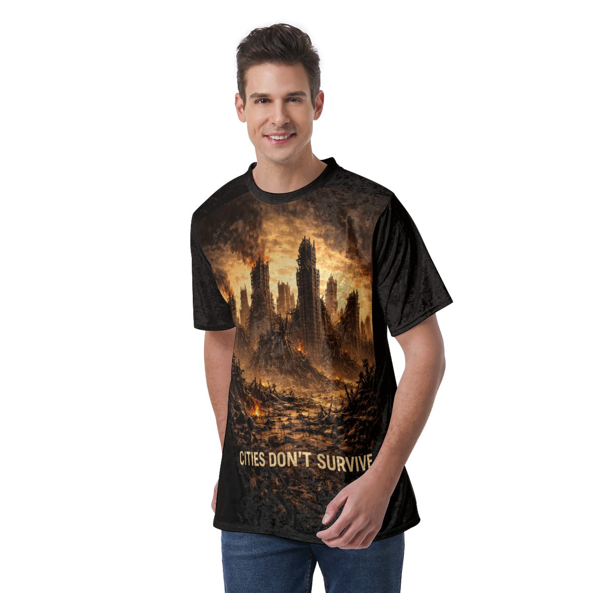 Koszulka Post-Apocalypse Landscape| Cities Dont Survive