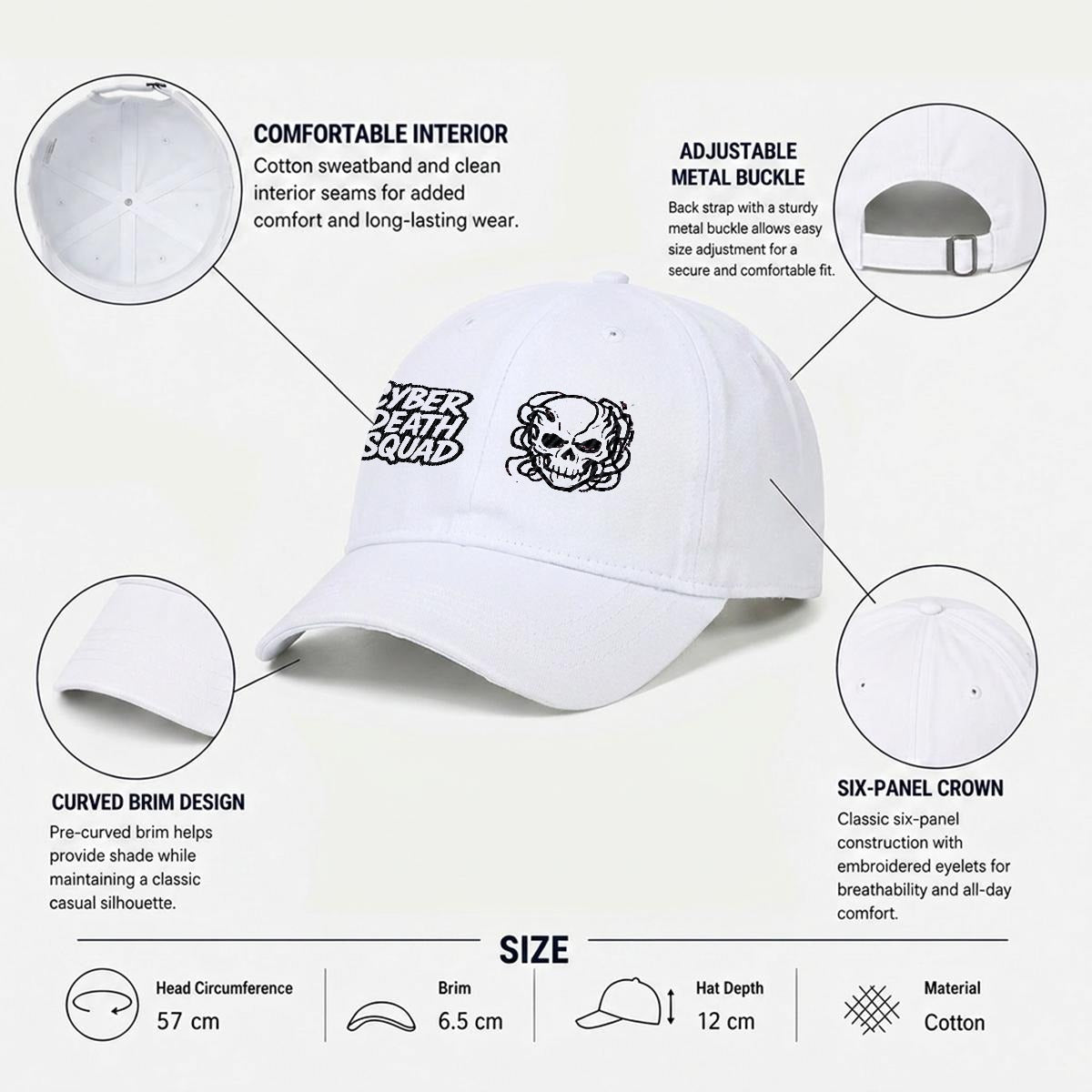 Embroidered Cyberpunk Cap | CYBER DEATH SQUAD