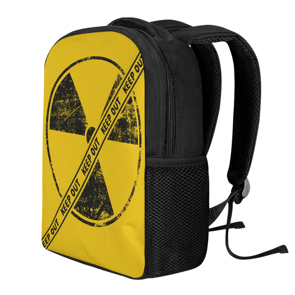 Postapokaliptyczny Plecak | Keep Out - Radiation Zone | Ultra Yellow