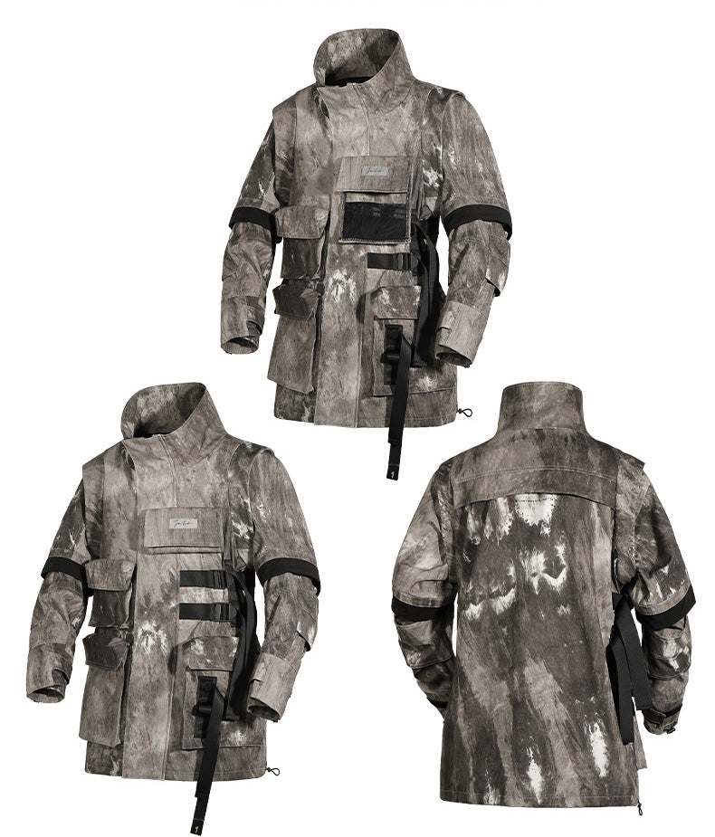 Cyberpunkowa Kurtka Taktyczna Urban Winter Armor 001 Neon Ghost