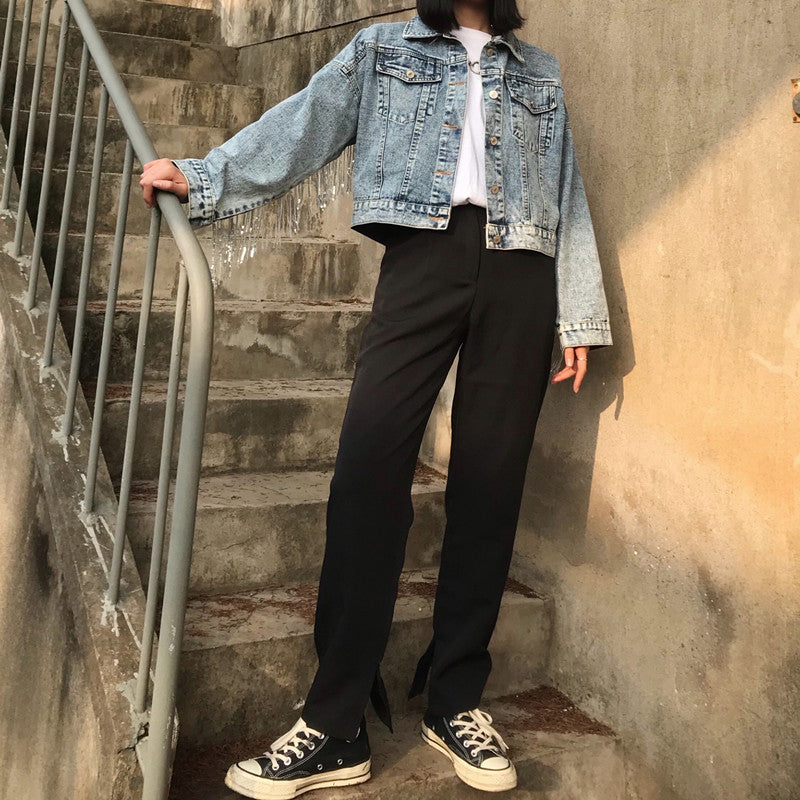 Postapokaliptyczna Kurtka Denimowa - Road Tribal Uniform