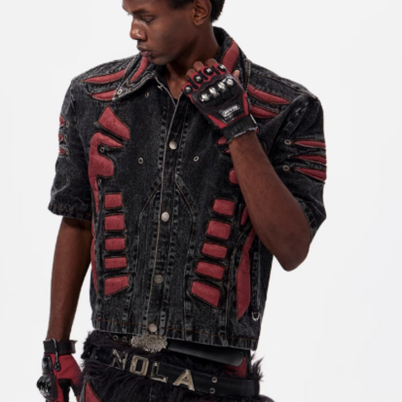 Postapokaliptyczna Kurtka (spodenki) Wasteland Neo-Tribals Patchwork Coat