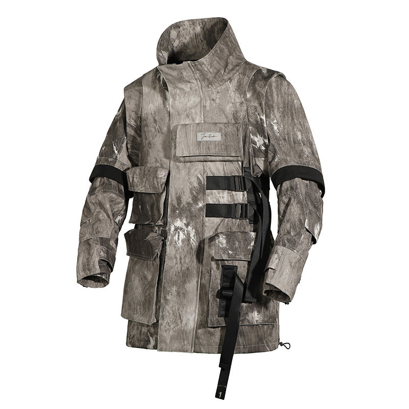 Cyberpunkowa Kurtka Taktyczna Urban Winter Armor 001 Neon Ghost