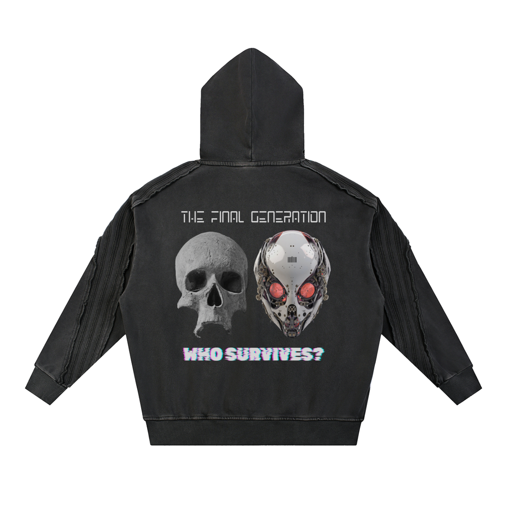 Post-Apocalyptic Unisex Hoodie | The Final Generation | Human vs Robot