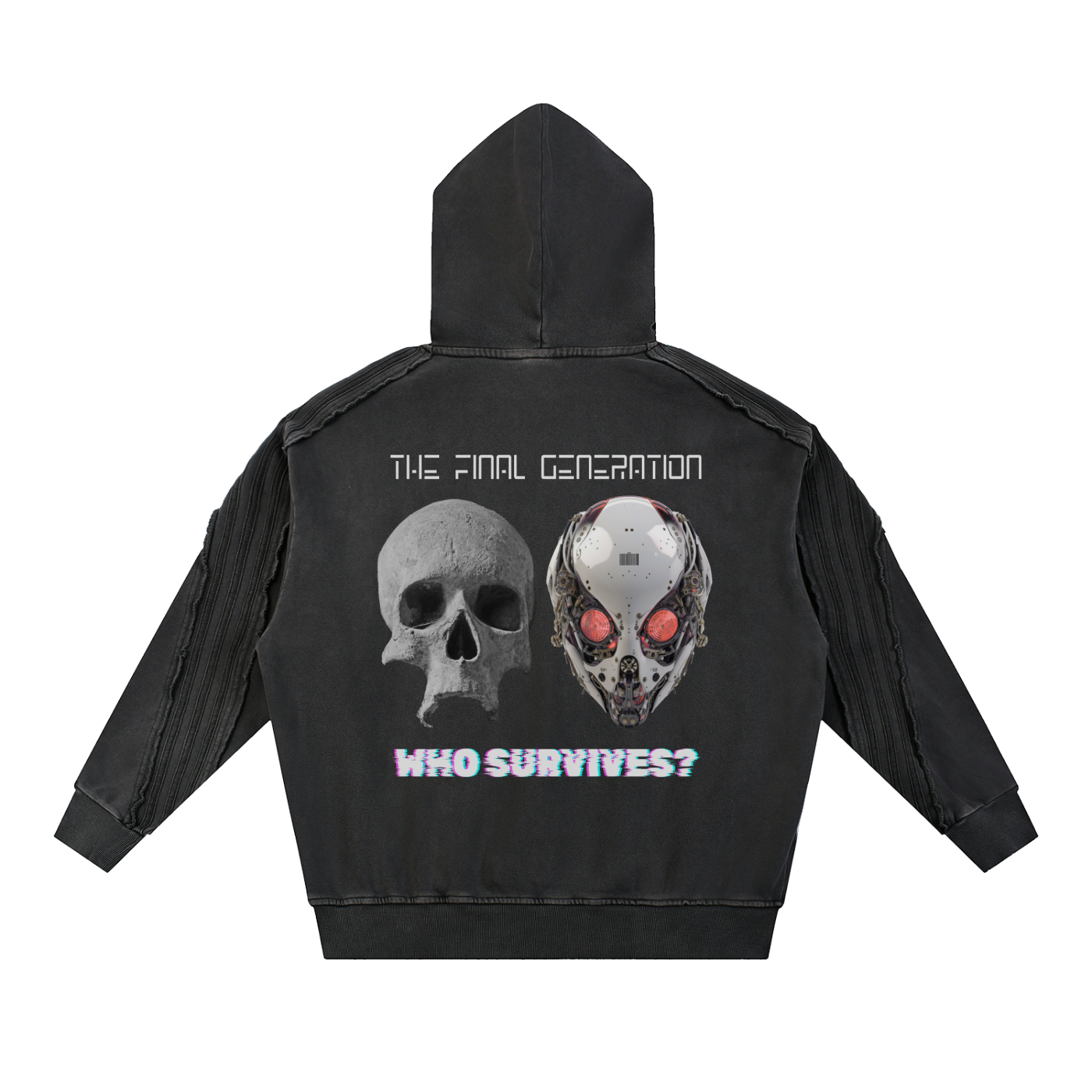 Post-Apocalyptic Unisex Hoodie | The Final Generation | Human vs Robot