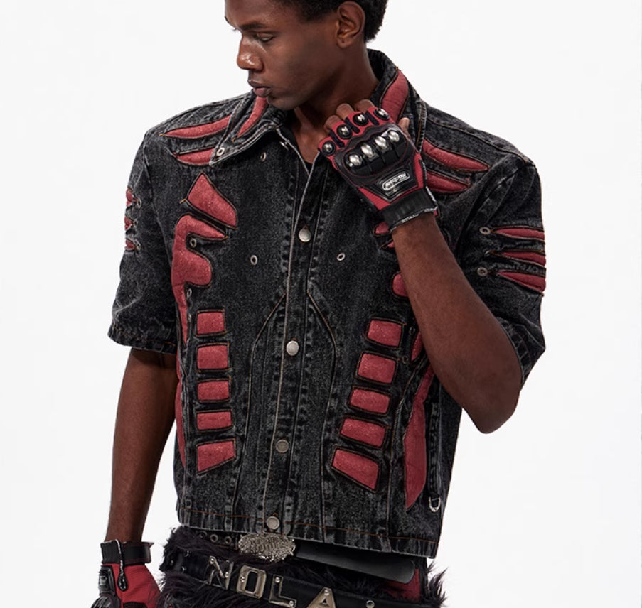 Postapokaliptyczna Kurtka (spodenki) Wasteland Neo-Tribals Patchwork Coat