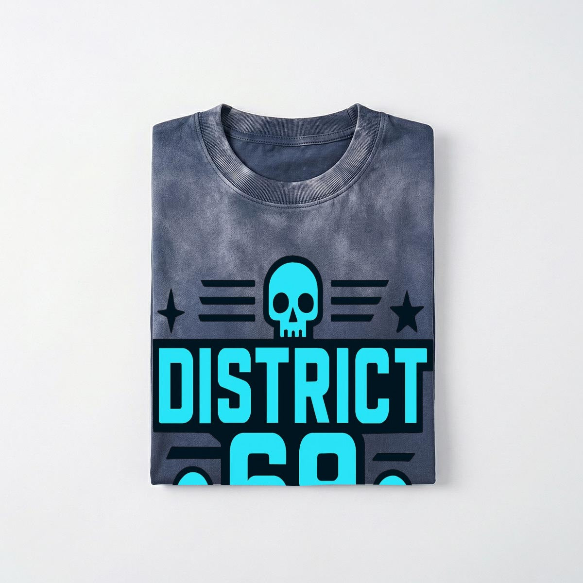 Męski Cyberpunkowy T-shirt DISTRICT 69 Street
