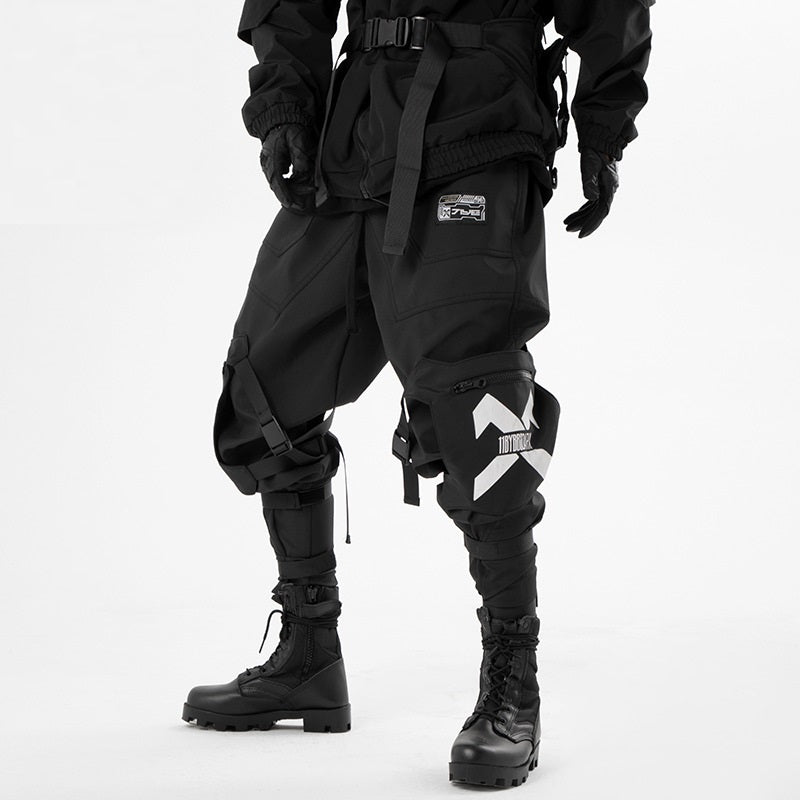Techwearowe Spodnie Cargo | Urban Wild Pants U23 | Cotton Black
