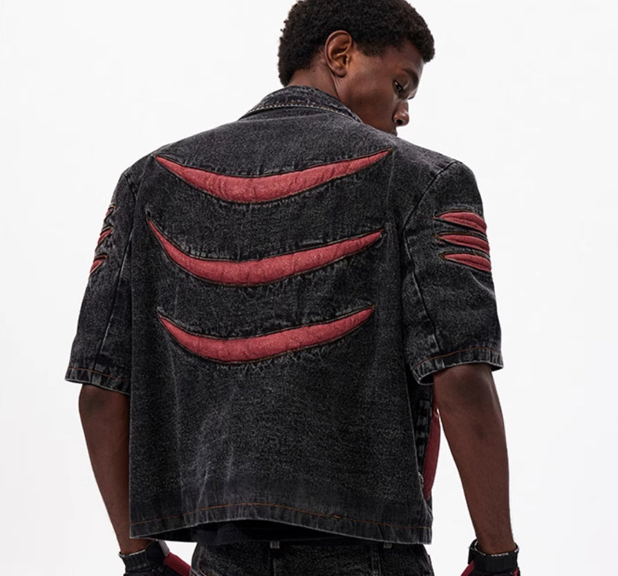 Postapokaliptyczna Kurtka (spodenki) Wasteland Neo-Tribals Patchwork Coat