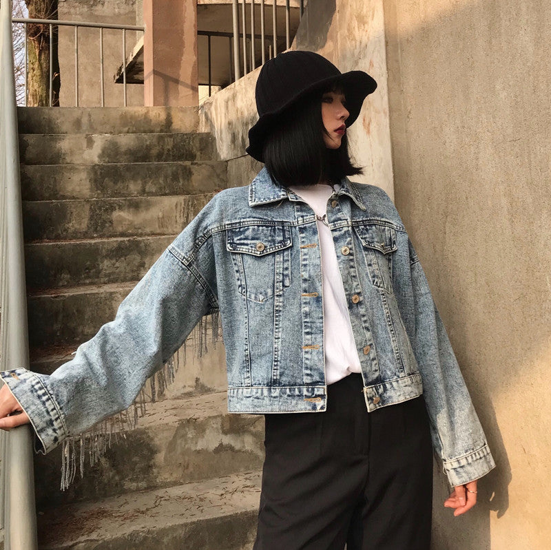 Postapokaliptyczna Kurtka Denimowa - Road Tribal Uniform