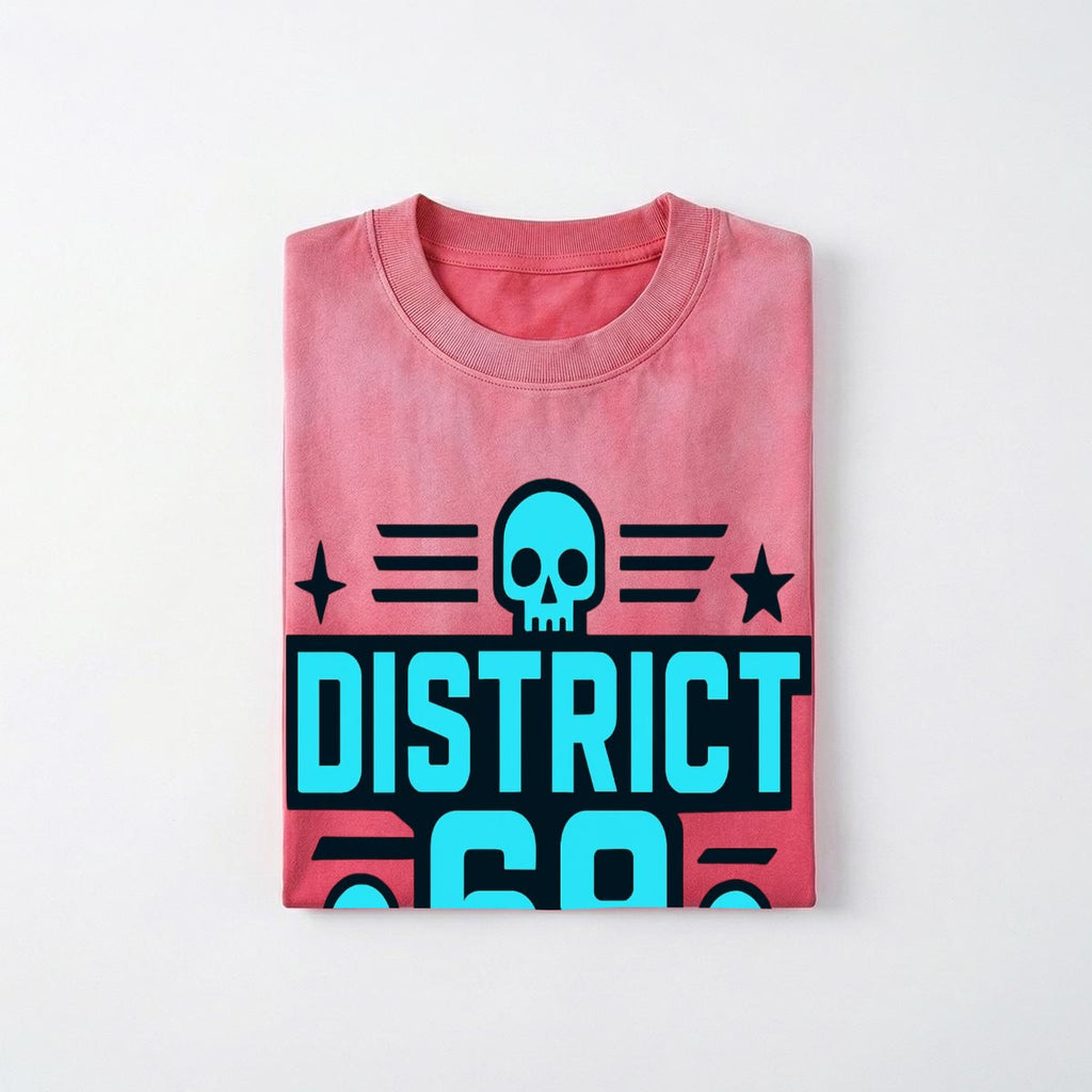 Męski Cyberpunkowy T-shirt DISTRICT 69 Street
