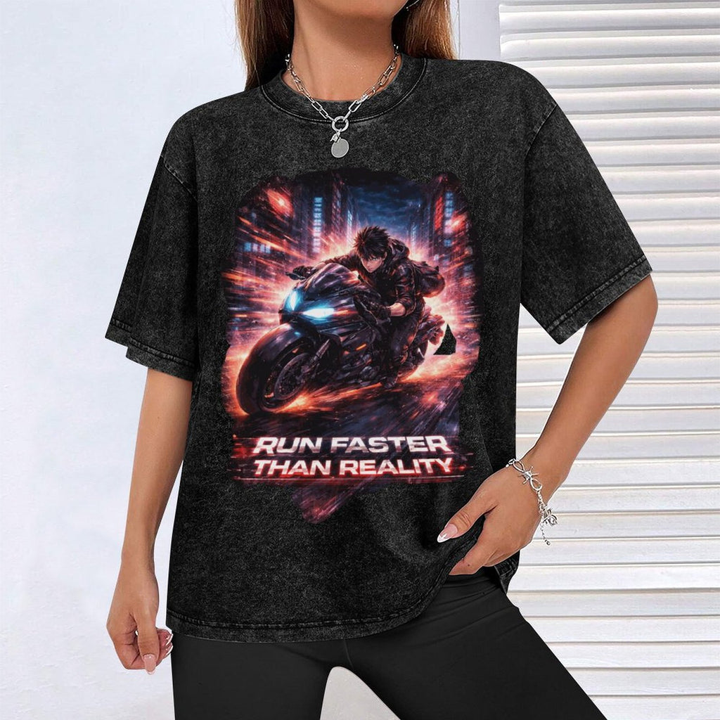 Cyberpunkowa Koszulka Neo Kyoto Anime | Speed Eun Cyber 100% Cotton