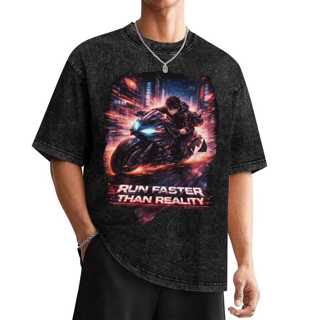 Cyberpunkowa Koszulka Neo Kyoto Anime | Speed Eun Cyber 100% Cotton