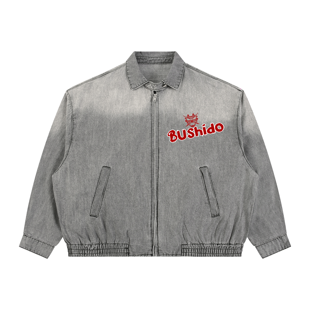 Cyberpunk Denim Jacket Bushido Cyber Oni | 2059