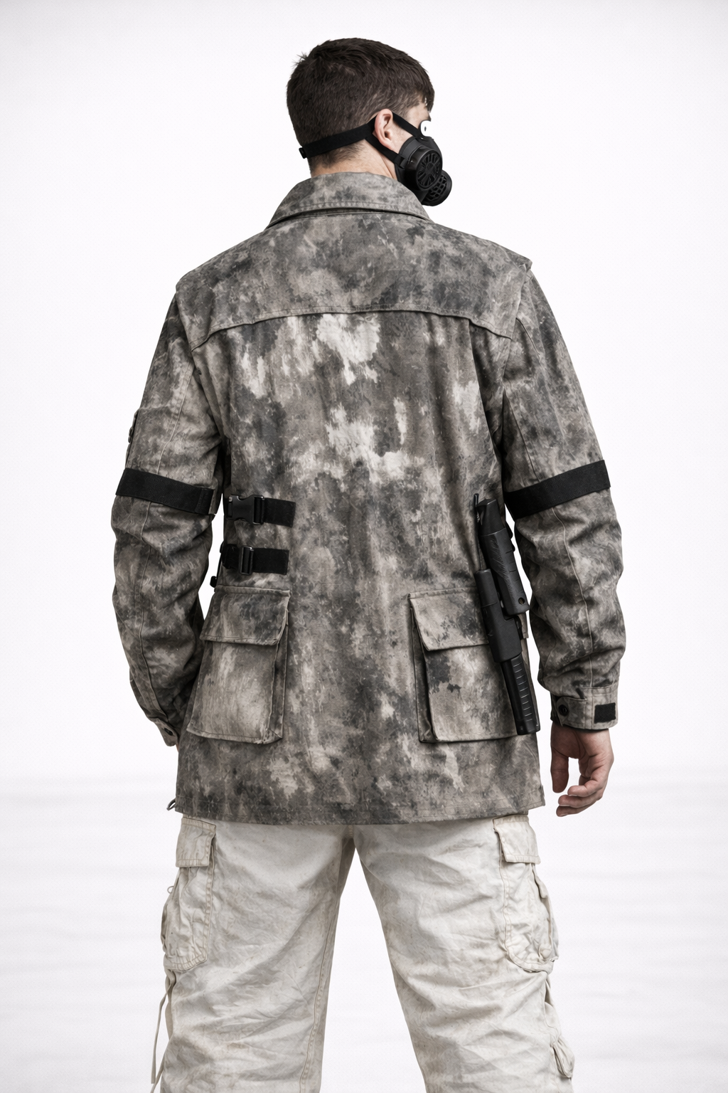 Cyberpunkowa Kurtka Taktyczna Urban Winter Armor 001 Neon Ghost