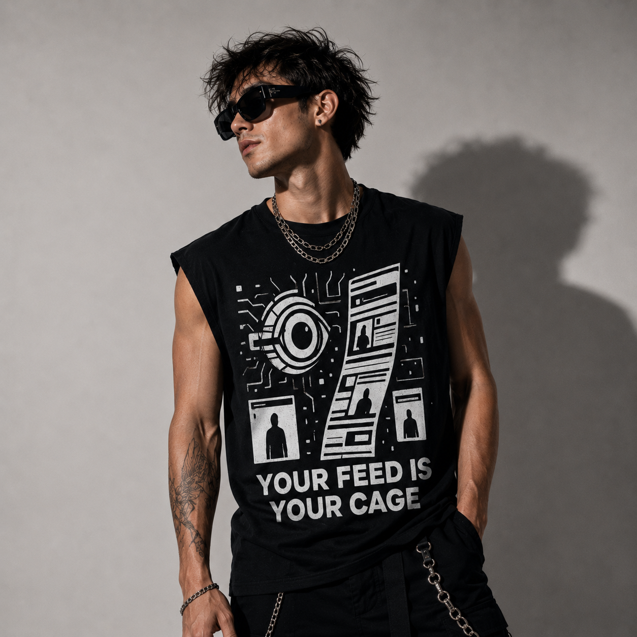 Koszulka Dystopian Truths | You Feed is You Cage