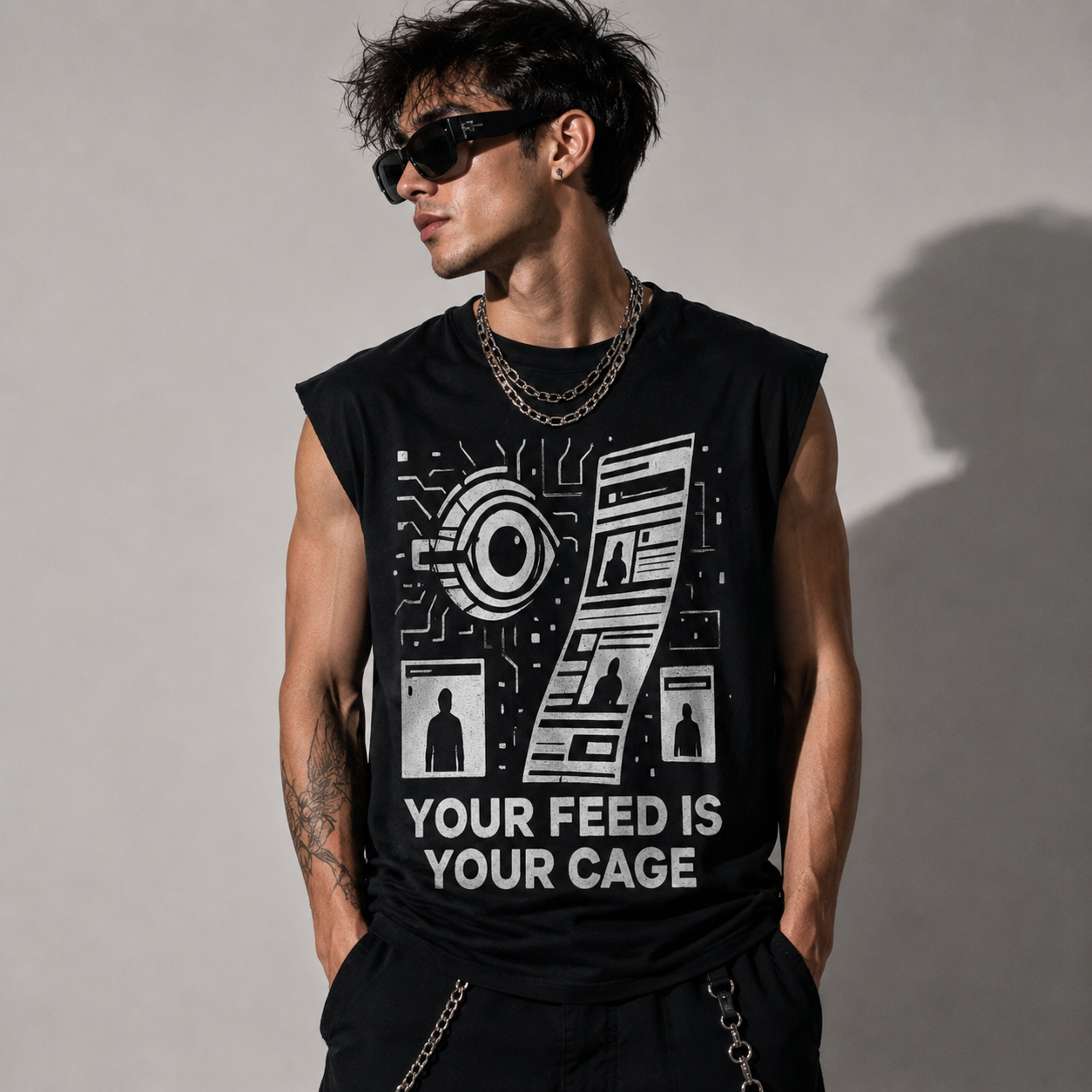 Koszulka Dystopian Truths | You Feed is You Cage