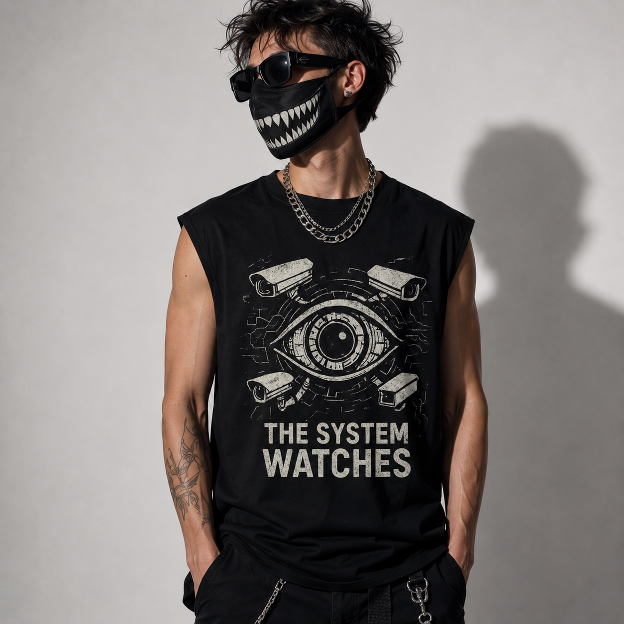 Dystopijna Koszulka THE SYSTEM WATCHES